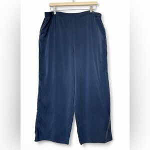 Quince Silk Pull-On Style Pants Navy Blue Women’s - Size XLarge